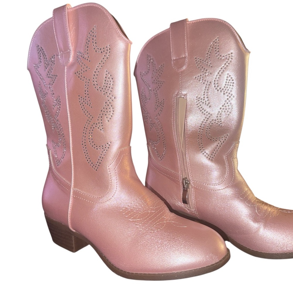 Girls Pink Cowboy Boots Size 5 Western Boots